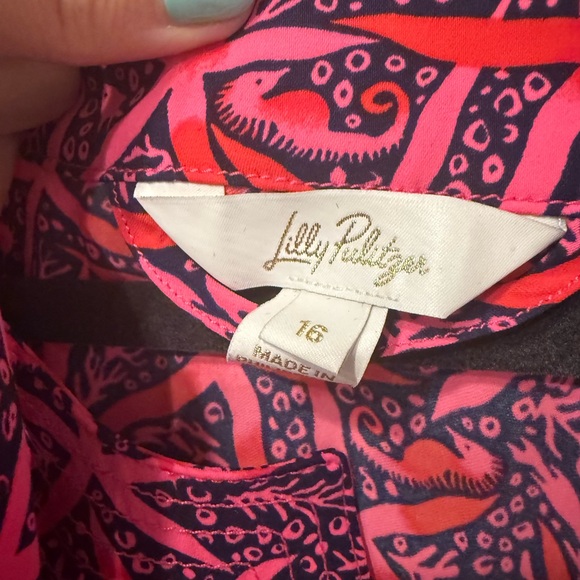 Lilly Pulitzer Olivine Long Sleeve Belted Shift Dress - Picture 6 of 8